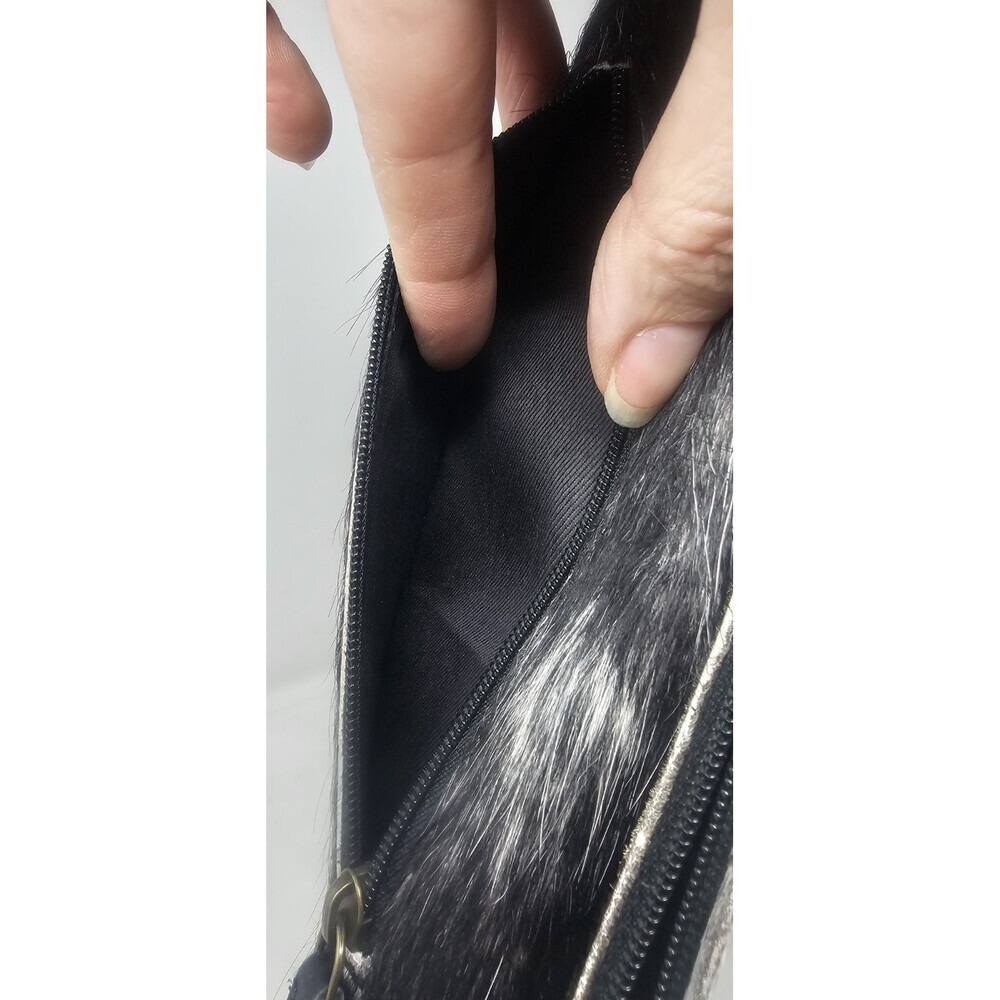 Myra Bag Cookie Crunch Leather And Hair On Bifold Wallet - Picture 10 of 14